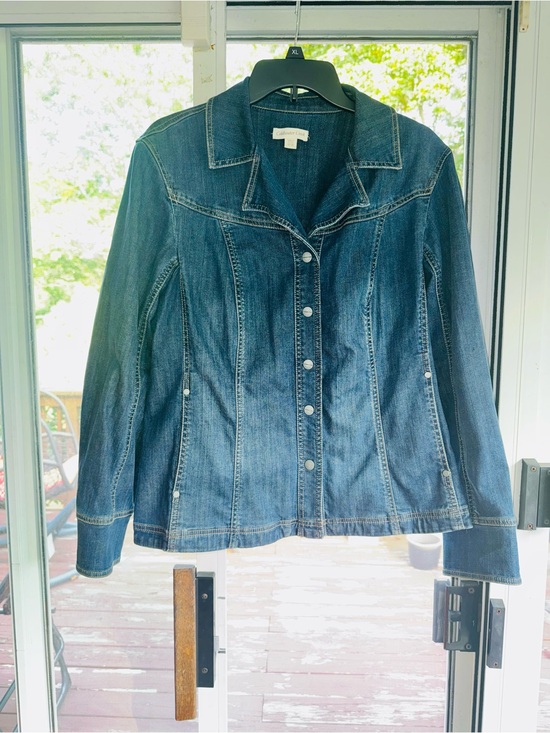 Coldwater Creek Jackets & Blazers - ColdWater Creek Classic Women's Denim Jacket - Blue